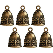 6 Vintage-Glöckchen aus Messing im Retro-Stil, ideal für DIY-Bastelarbeiten, Mini-Glöckchen für Hundehalsbänder und Zuhause