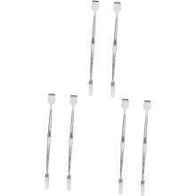 6 herramientas de acero inoxidable para la limpieza de poros y puntos negros, raspador facial para el cuidado de la piel y la extracción de poros.