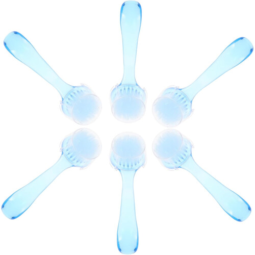 6pcs Nail Dust Cleaning Brushes Ergonomic Handle Professional Manicure Tools