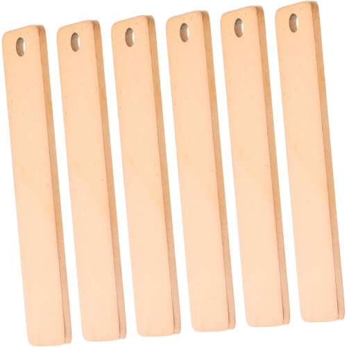 6pcs Diy Engraving Pendants Blanks Metal Stamping Kit Rectangle Tags Charm