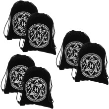 6 bolsitas con cordón para cartas de tarot, estuches pequeños para joyas, ideales para recuerdos de fiesta.