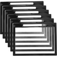 6 Stück PVC-Kartenhalter, Hartschalen-Kartenhüllen für den Handel, auch als Tischdecken verwendbar