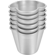 6-teiliges Backformen-Set, kleine Puddingformen aus Aluminiumlegierung, angenehm anzufassen, leicht zu reinigen, vielseitiges Backgeschirr