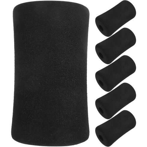 6Pcs Leg Extension Machine Covers Foam Pads, 75Mm Outer Diameter Exercise Roller Replacement