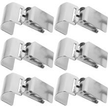 6 Stück Teppichhalter, Teppichclips, Edelstahl, robuste und vielseitige Metallklemmen