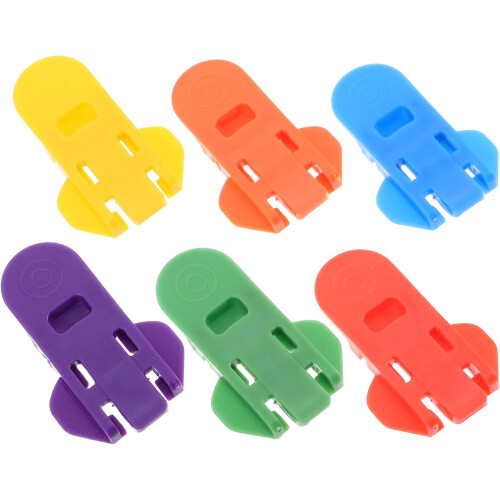 6pcs manual pode abredor conjunto fácil bebida pode abredor com alça de plástico