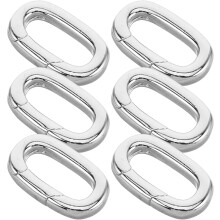 Stück ovale Ringverschlüsse für Armbänder und Halsketten, Karabinerhaken zum Verkürzen und Verlängern von Schmuckstücken