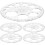 Plástico Protractor Set Desenho Multi-Função 6pcs 360 Graus e Ferramentas de Geometria 1