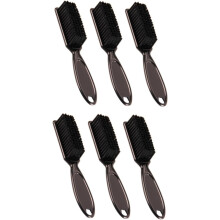 6-delige set baardborstels voor mannen, geschikt voor het reinigen en stylen van de baard, multifunctioneel salonaccessoire (willekeurige kleur).