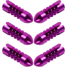 6pcs Aluminum Alloy Dart Flight Protectors with Fixed Degree Wing Correctors