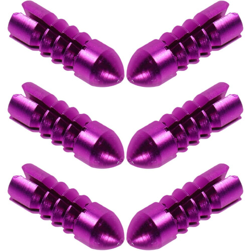6pcs Aluminum Alloy Dart Flight Protectors with Fixed Degree Wing Correctors