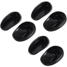 6 Stück schwarze Ohrenschützer zum Haarefärben, Ohrenschützer für den Salongebrauch