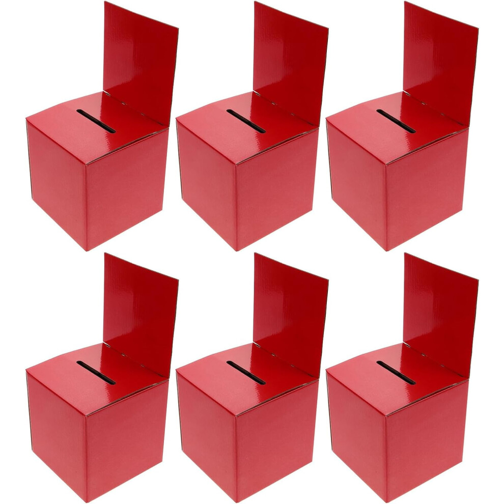 Photos - Other Furniture HKHBJS 6pcs Red Paper Voting Boxes Small Decorative Card Boxes for Donations and Charity Events 