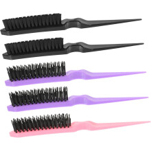 6-teiliges Set ergonomischer, tragbarer Faltkamm-Haarbürsten zum Glätten und Locken, Flachkamm