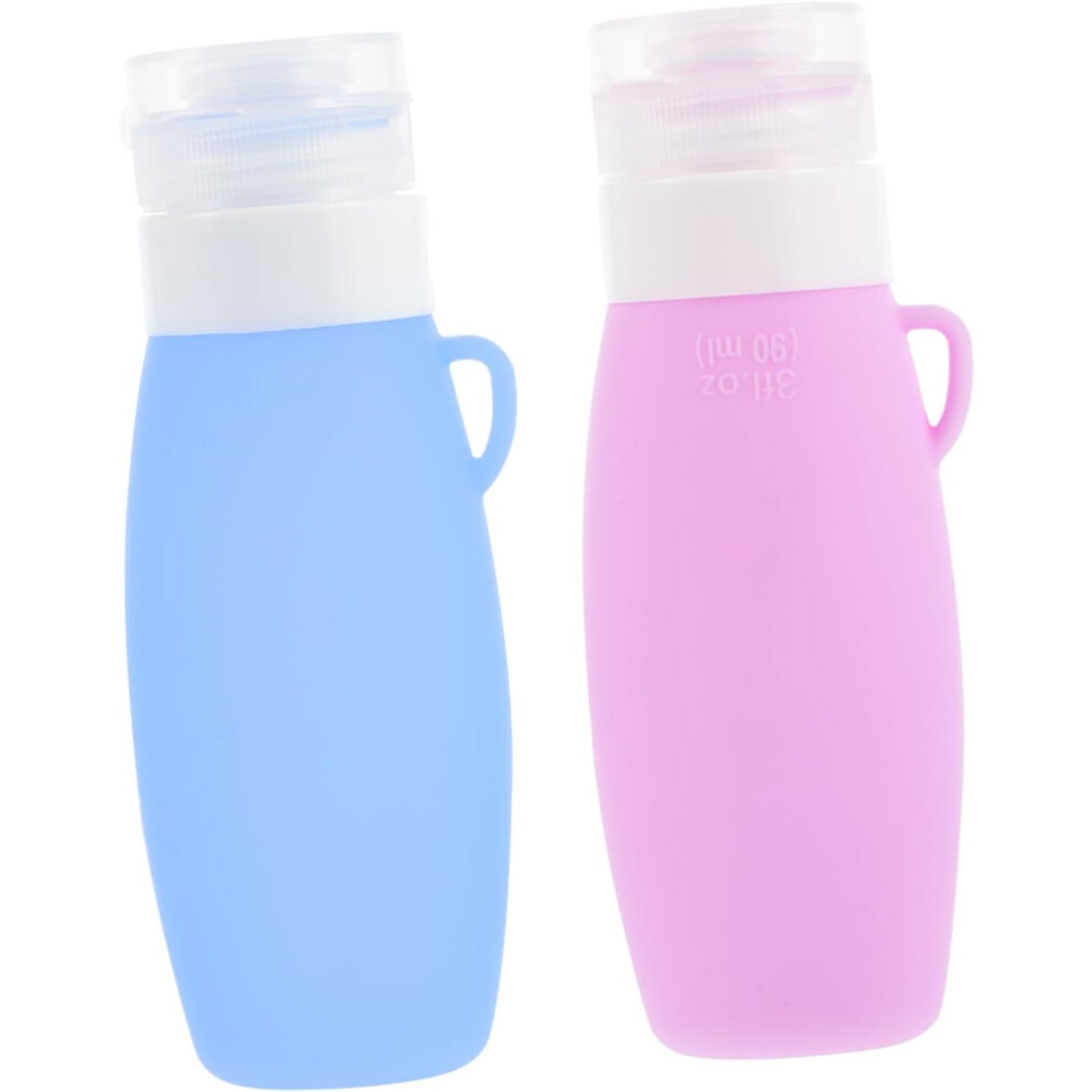 Hkhbjs 3Pcs Silicone Lotion Dispenser Bottle Empty Lotion Container For Travel Essentials Leak Silicone Storage Holder