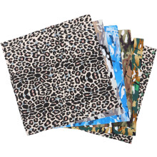 6 piezas de tela de algodón para acolchar muñecas con estampado de leopardo, hechas a mano.