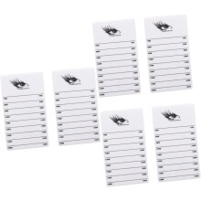 6-teiliges Acryl-Wimpern-Displaybrett, Wimpernhalter für Wimpernverlängerungen, Plattenorganizer für den Einsatz im Schönheitssalon