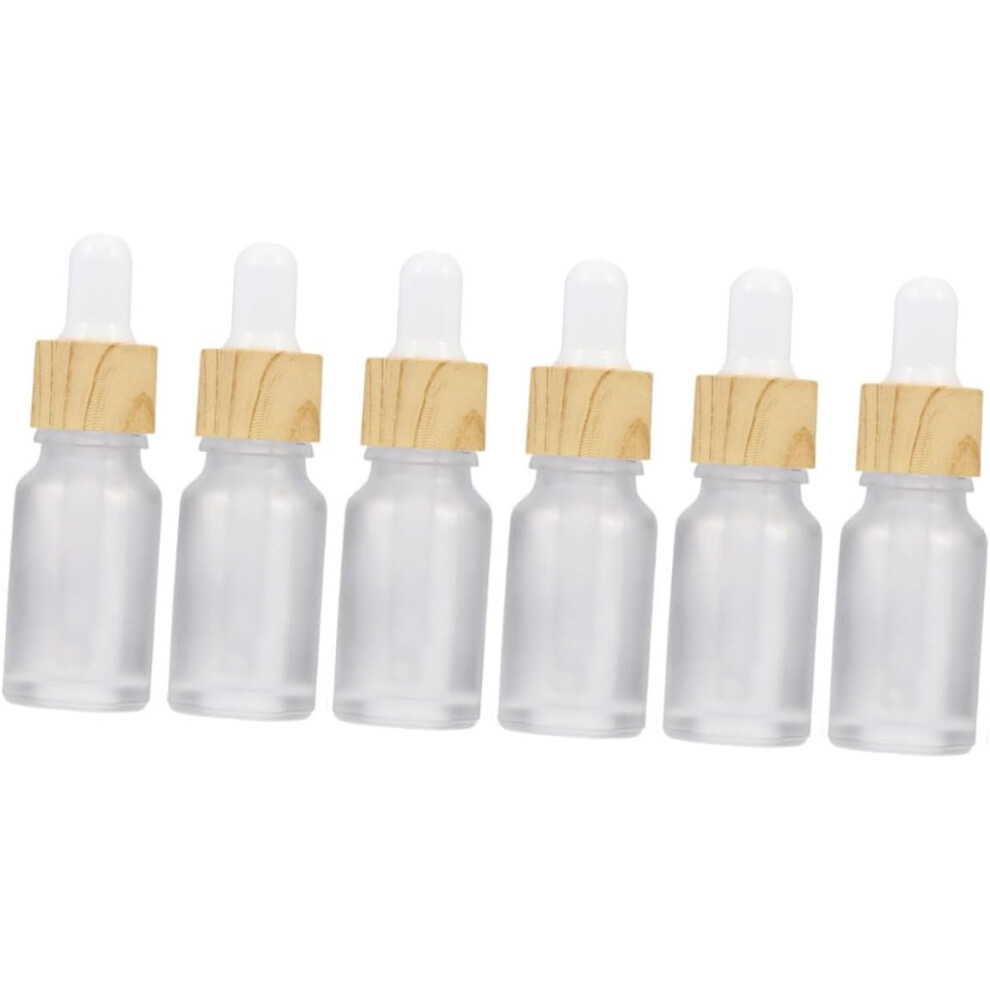 Hkhbjs 6Pcs Essential Oil Bottles Dropper Refillable Glass Travel Bottles For Perfume Oil