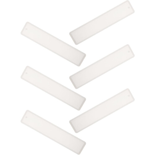 6pcs Handmade Rectangular Silicone Bookmark Molds for DIY Crystal Epoxy Resin Casting