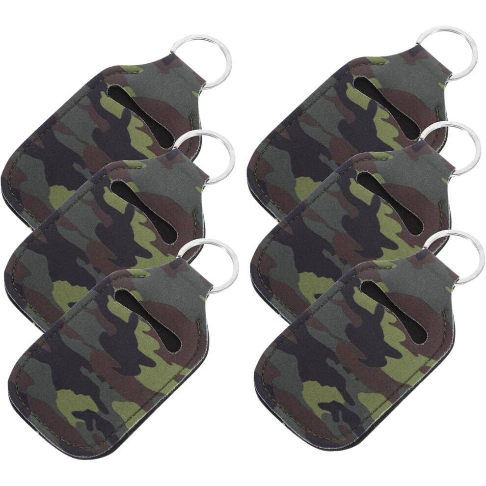 Hkhbjs 6Pcs Hand Bottle Cover Refillable Storage Travel Containers For Toiletries In Camouflage