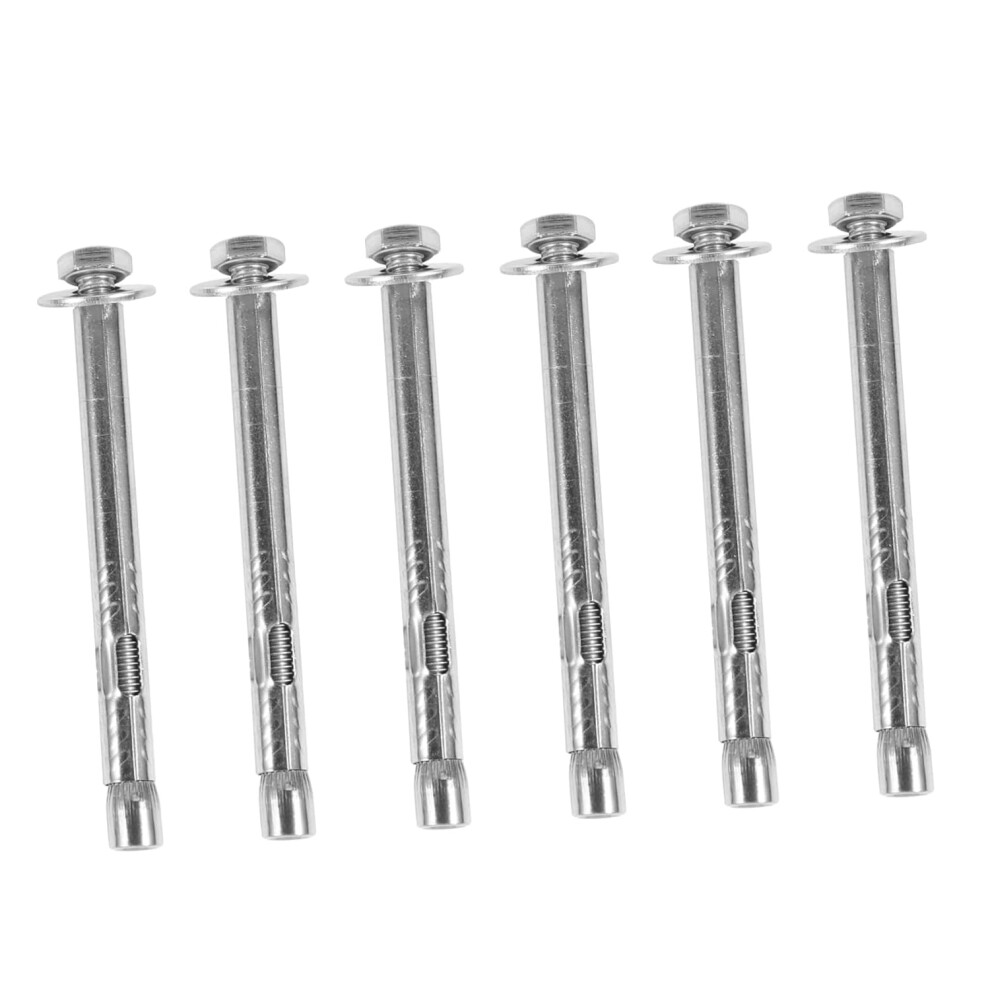 6Pcs M6x80 304 Stainless Steel Expansion Bolts Hex Head External Nut Sleeve Anchor Fasteners 5455468319440