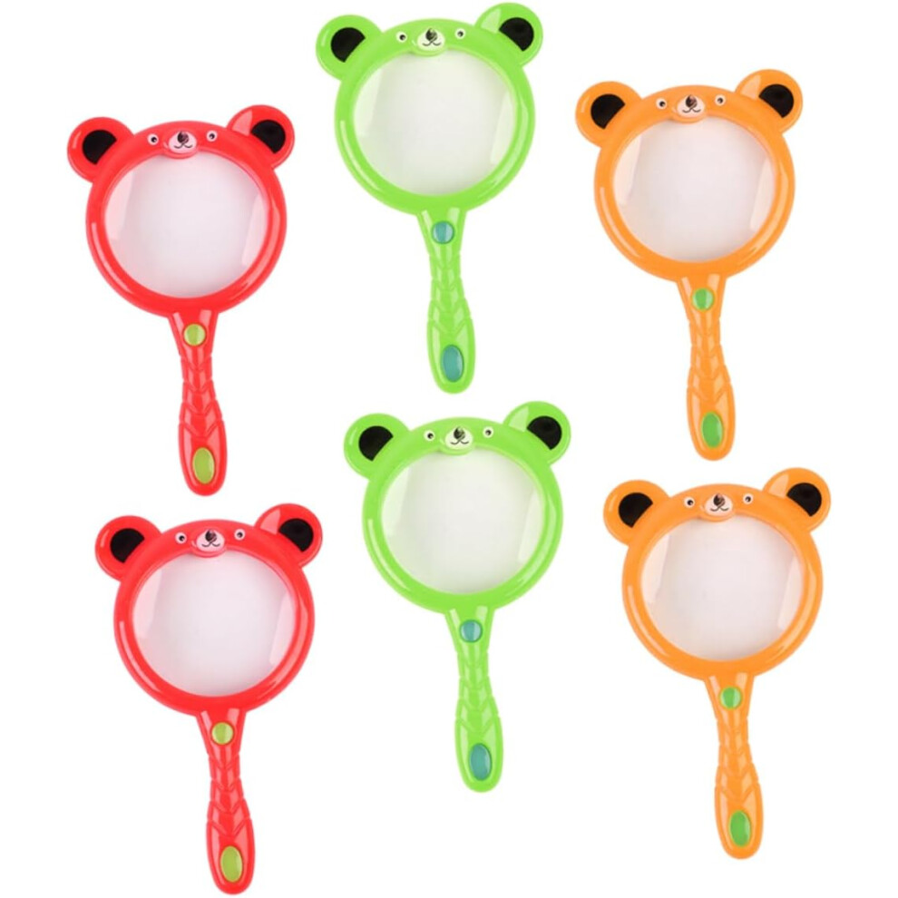 Hkhbjs 6Pcs Handheld Magnifying Glass Loupe For Jewellers Boys And Girls Scientific Exploration Magnifier Random Color