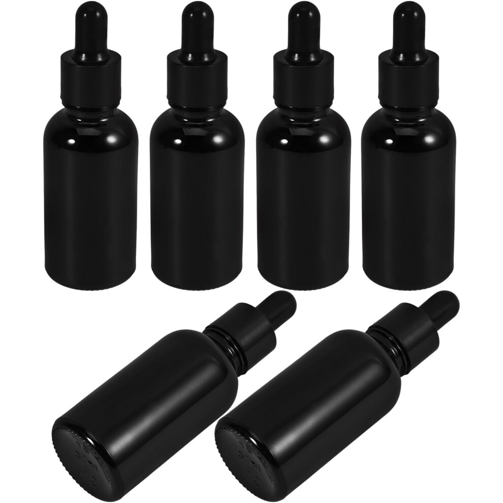 Hkhbjs 6Pcs Travel Dropper Bottles Empty Bottles Essential Oil Dispensers Refillable Glass For Oil Storage And Travel Use