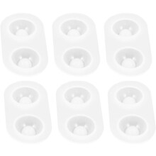 6-teiliges Silikonform-Set für Puppenaugen, 2 x 1,1 cm, runder Augapfel-Abguss, geeignet