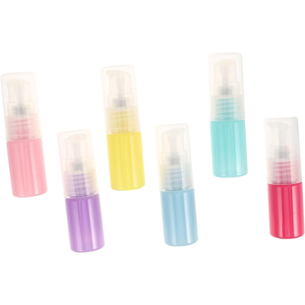 Hkhbjs 6Pcs Macaron Lotion Bottle Shampoo Dispenser Pump Plastic Leakproof Travel Liquid Containers For Cosmetics Refillable