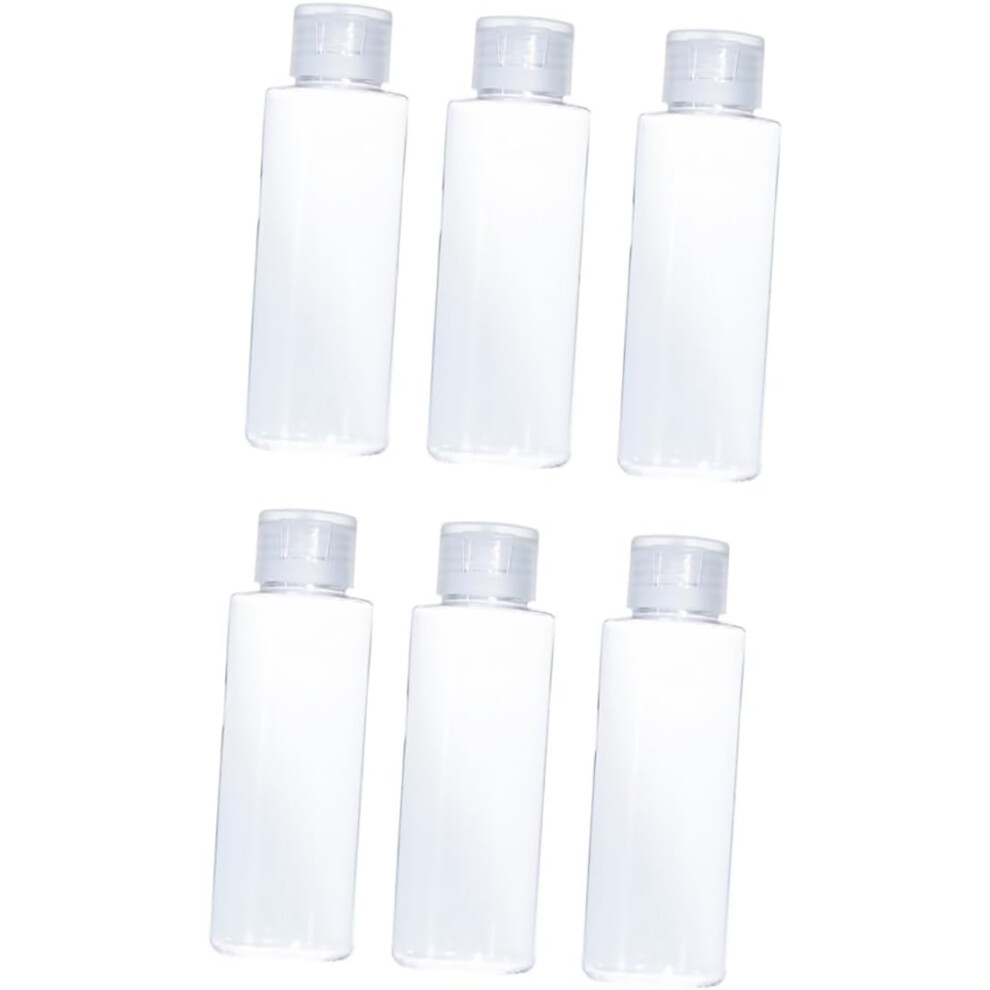 Hkhbjs 6Pcs 50Ml Travel Bottles Refillable Cosmetic Dispensers With Flip Cap Portable Makeup Containers