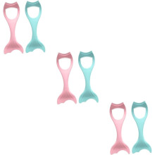 6 stk. profesjonell eyeliner sminkehjelp silikon mascara tegneverktøy mykt elastisk dress for hudtyper