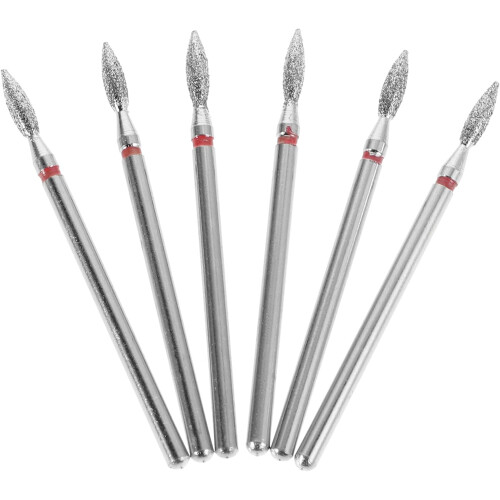 6pcs Nail Drill Bits Cuticle Grinding Set with Steel Ball Bits Professional Manicure Tool