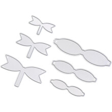 Stanzform- und Schablonenset aus Kohlenstoffstahl, 6-teilig, DIY-Scrapbooking-Bastelwerkzeug