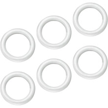 Stück DIY-Kranzrahmen-Schaumstoffkreise für Bastelarbeiten, unbemalte, verdickte Schaumstoffringe 16,5 x 3,5 cm