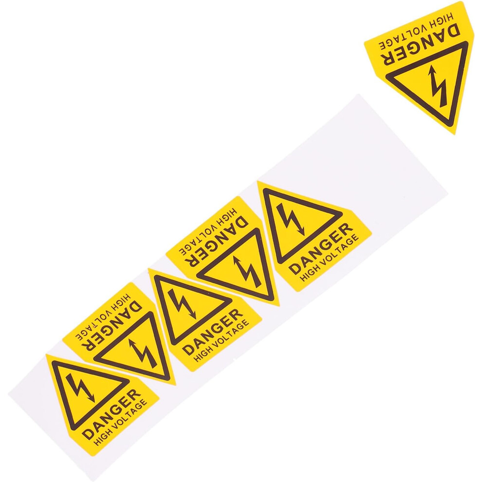 6Pcs Adhesive Hazard Signs For Electrical Shocks High Voltage Safety Warning Labels Caution Sign 5455468296253