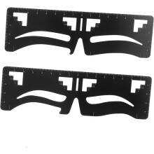 Lot de 2 règles de maquillage pour sourcils, idéales pour dessiner et positionner vos sourcils. Maquillage pratique.