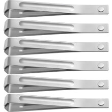 6-teiliges Knoblauchschäler- und Knoblauchpinzetten-Set aus Edelstahl – praktische Küchenhelfer für die heimische Küche