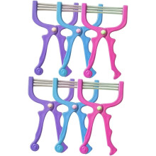 6 depiladoras faciales portátiles con resorte, afeitadoras especiales, herramientas de belleza indoloras.