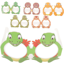 6er-Pack Dinosaurierbrillen – Geburtstagsdekoration, thematische Brillen, Partyaccessoires für Jungen und Mädchen, Dinosaurierbedarf