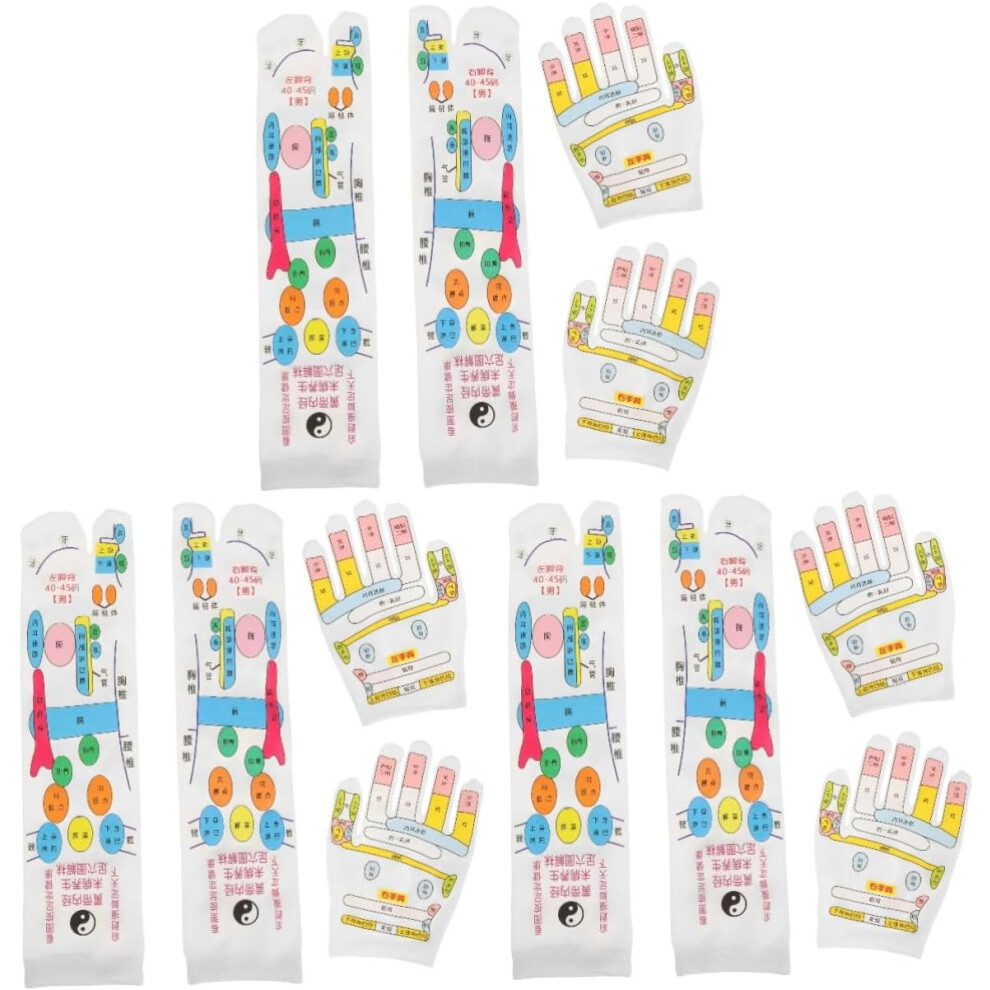 Hkhbjs 3Sets Acupuncture Point Massage Socks For Foot Reflexology Acupressure Socks Reflexology Tools