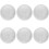6 stk. hagereflekterende ball rustfritt stål rund lett ballpynt 1