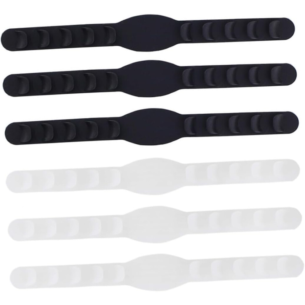 6Pcs Mask Silicone Ear Protective Hook Extenders Set Black Flexible Ear Rear Mask Hanger Wearing Suitable 5455468996221