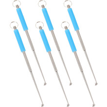 6-teiliges Angelhaken-Entferner-Set aus Edelstahl, langer Hakenlöser für Karpfen-, Barsch- und Forellenangeln