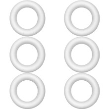 6 Schaumstoffkreise, 10 x 1,5 cm, DIY-Bastelideen für Erwachsene