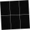 6 schwarze Schmucktablett-Einsätze mit 100 weichen Schaumstoff-Ringhaltern 1