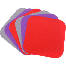 Lot de 6 tapis ouvre-bocaux en caoutchouc antidérapant de qualité supérieure, carrés de 8,9 x 8,9 cm.
