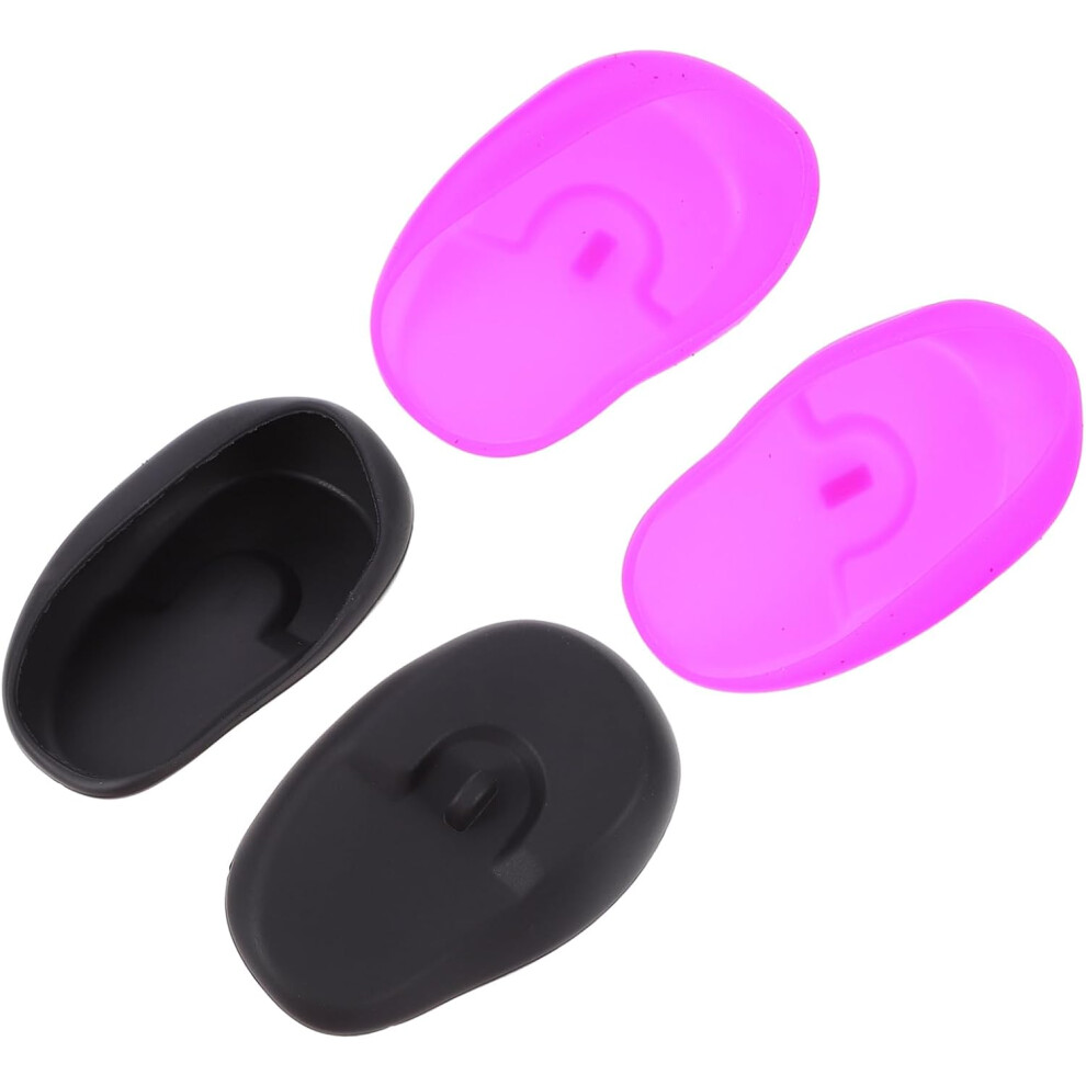 Hkhbjs 6Pcs Silicone Hair Dyeing Earmuffs For Salon Use Protecting Ears During Coloring Styling Random Color