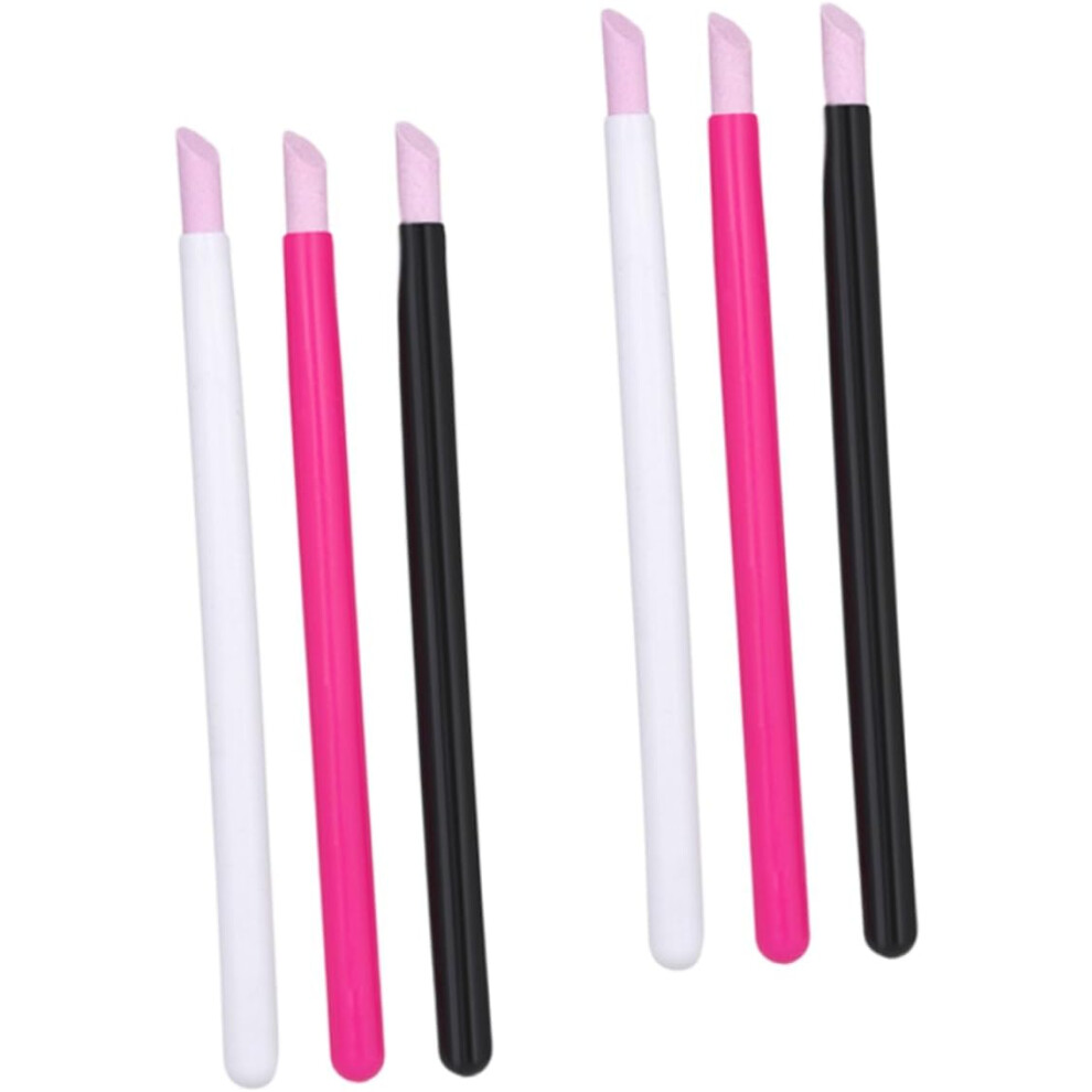 Hkhbjs 6Pcs Nail Art Tools Nail Polishing Pen Cuticle Stick Pen Buffer Sanding File