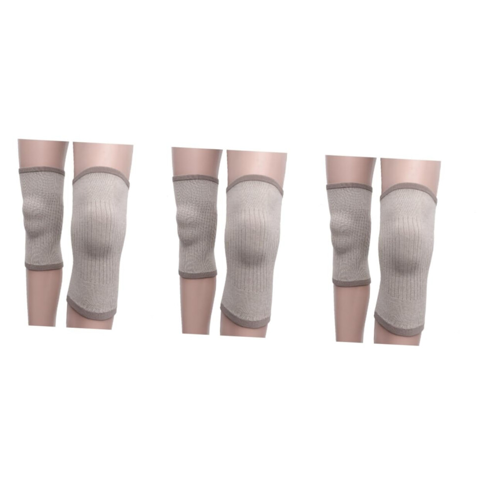 Hkhbjs 6Pcs Short Knee Support Cashmere Elastic Weave Kneecap For Sports Warm Knee Pad