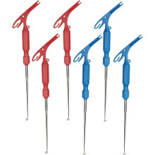 6pcs Fish Hook Remover Set with Quick-Release Extractor and Fishing Line Knotting Tools